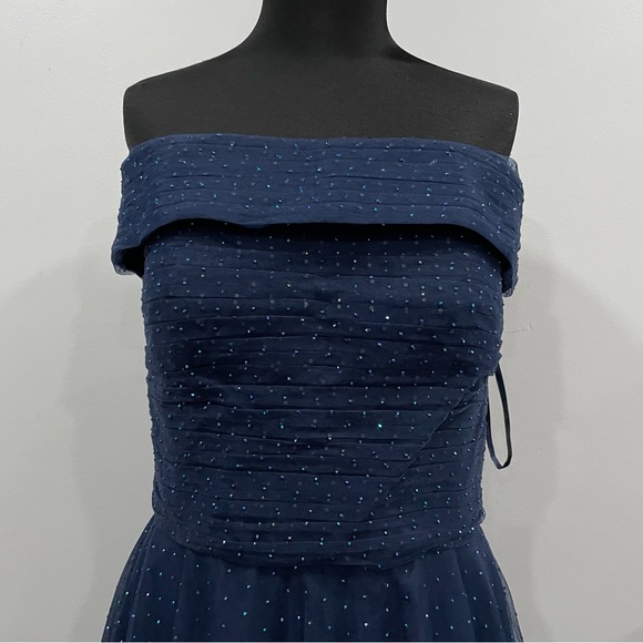 La Femme 28051 Tulle Off the Shoulder Beaded Gown 12 - Picture 6 of 6